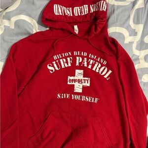 Jerzees Red Surf Patrol Hoodie
